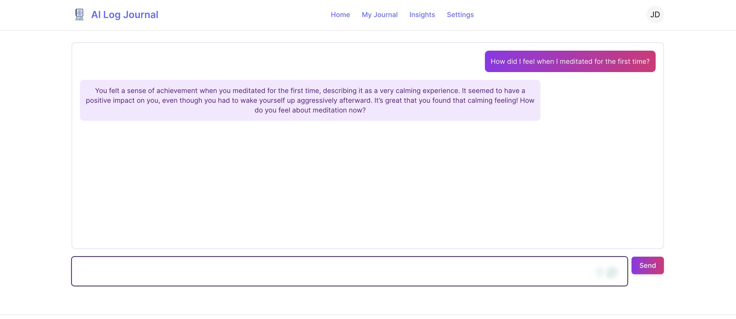 Chatbox visualization